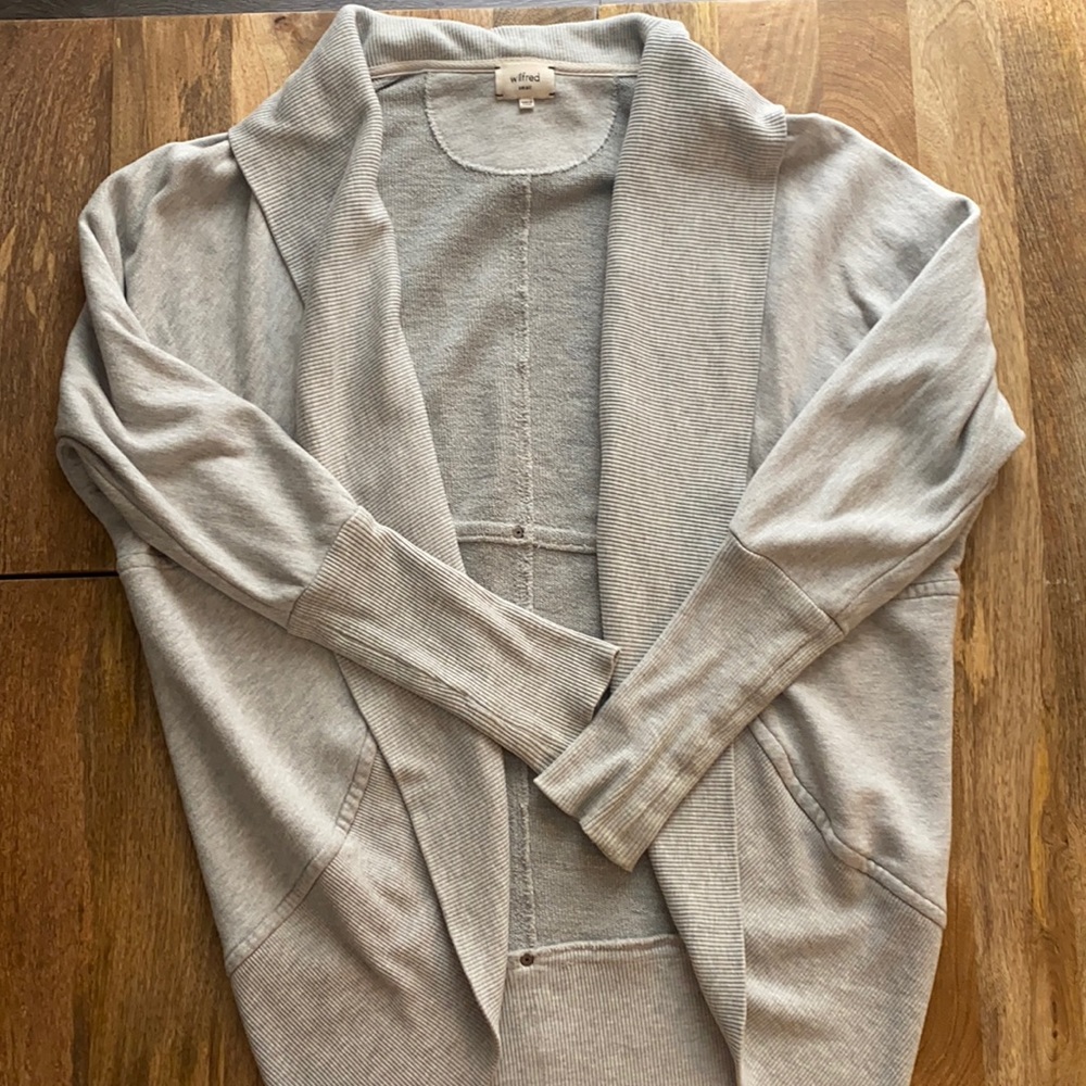 Aritzia Wilfred cocoon wrap sweater